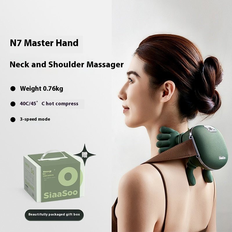 Neck Shoulder Massager Deep Tissue Shiatsu Back Cervical Massage Machi