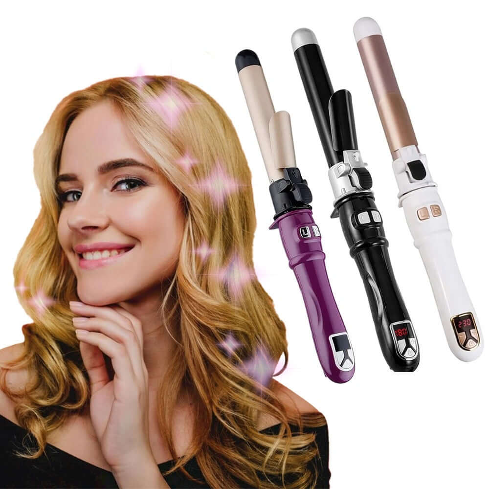 Otating Curling Iron Curling Wand Automatic 30s Instant Heat Auto Hair Waver