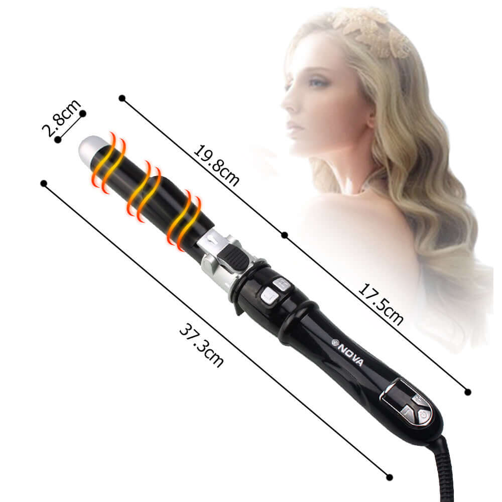 Otating Curling Iron Curling Wand Automatic 30s Instant Heat Auto Hair Waver