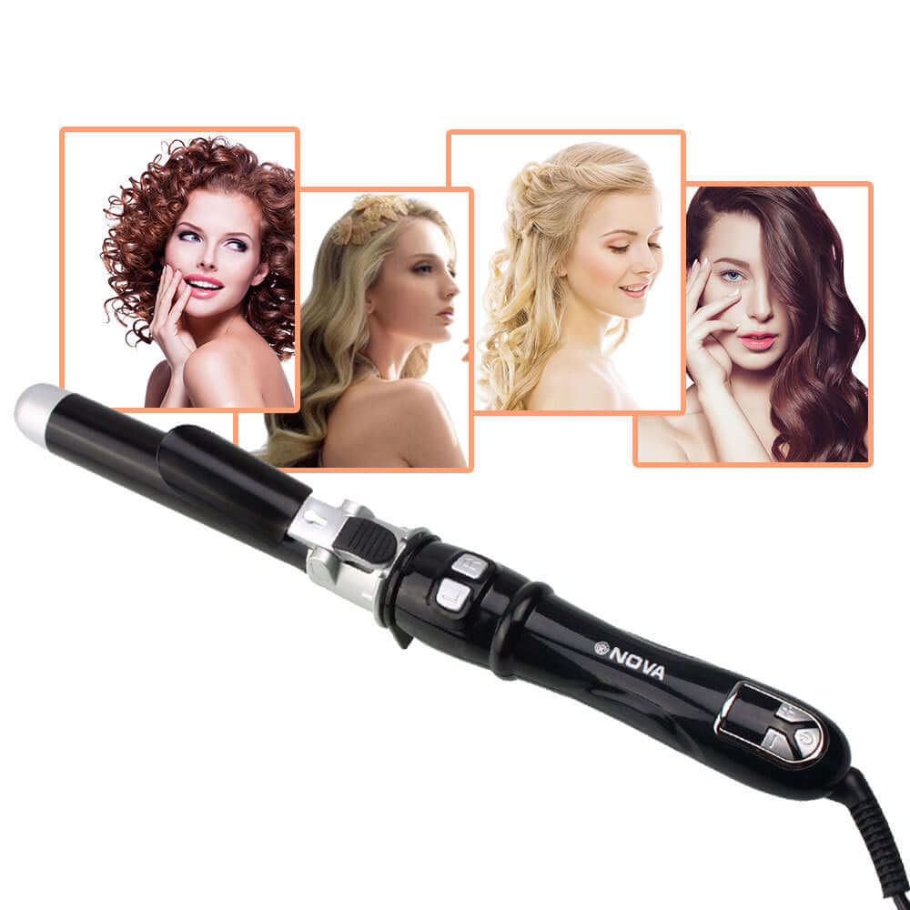 Otating Curling Iron Curling Wand Automatic 30s Instant Heat Auto Hair Waver