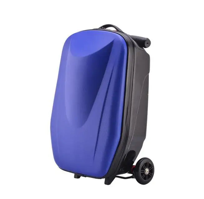 Carrylove 21" Inch Adults Scooter Luggage Carry On Rolling Suitcase Lazy Trolley Bag With Wheels