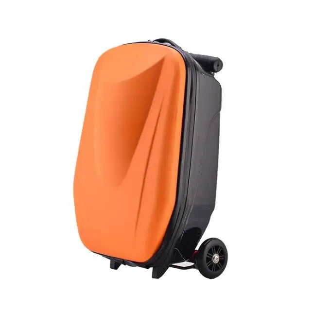 Carrylove 21" Inch Adults Scooter Luggage Carry On Rolling Suitcase Lazy Trolley Bag With Wheels