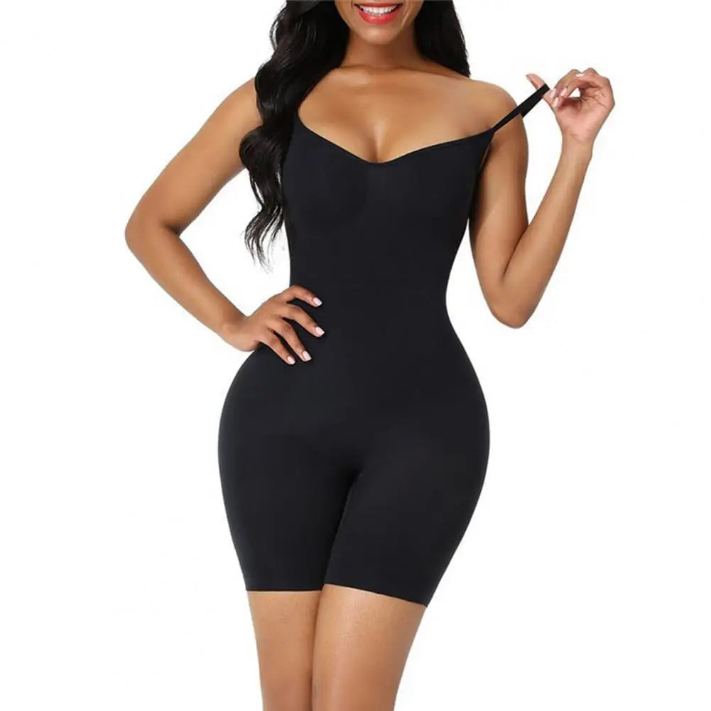 Seamless Bodysuit Compression Open Crotch Shapewear Women Push Up 