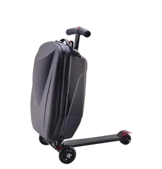Carrylove 21" Inch Adults Scooter Luggage Carry On Rolling Suitcase Lazy Trolley Bag With Wheels