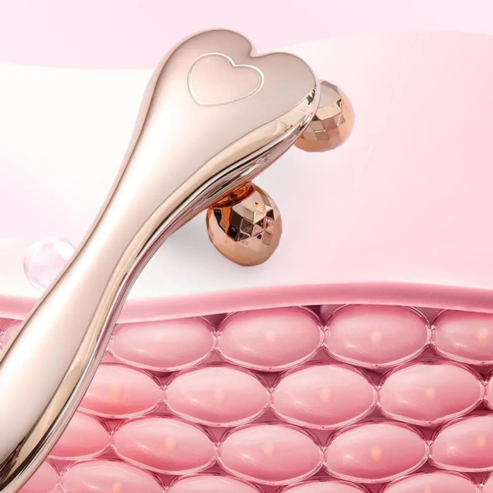 3D Roller Massager 360 Rotate Heads Y Shape Thin Face Shape Massager Lifting Edema Remover