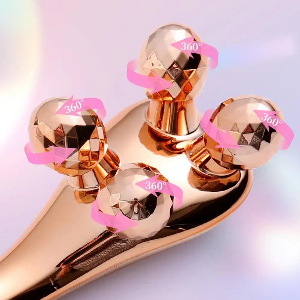 3D Roller Massager 360 Rotate Heads Y Shape Thin Face Shape Massager Lifting Edema Remover