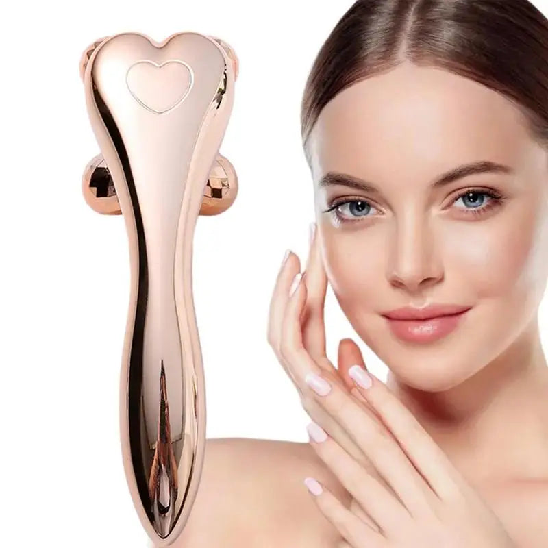 3D Roller Massager 360 Rotate Heads Y Shape Thin Face Shape Massager L