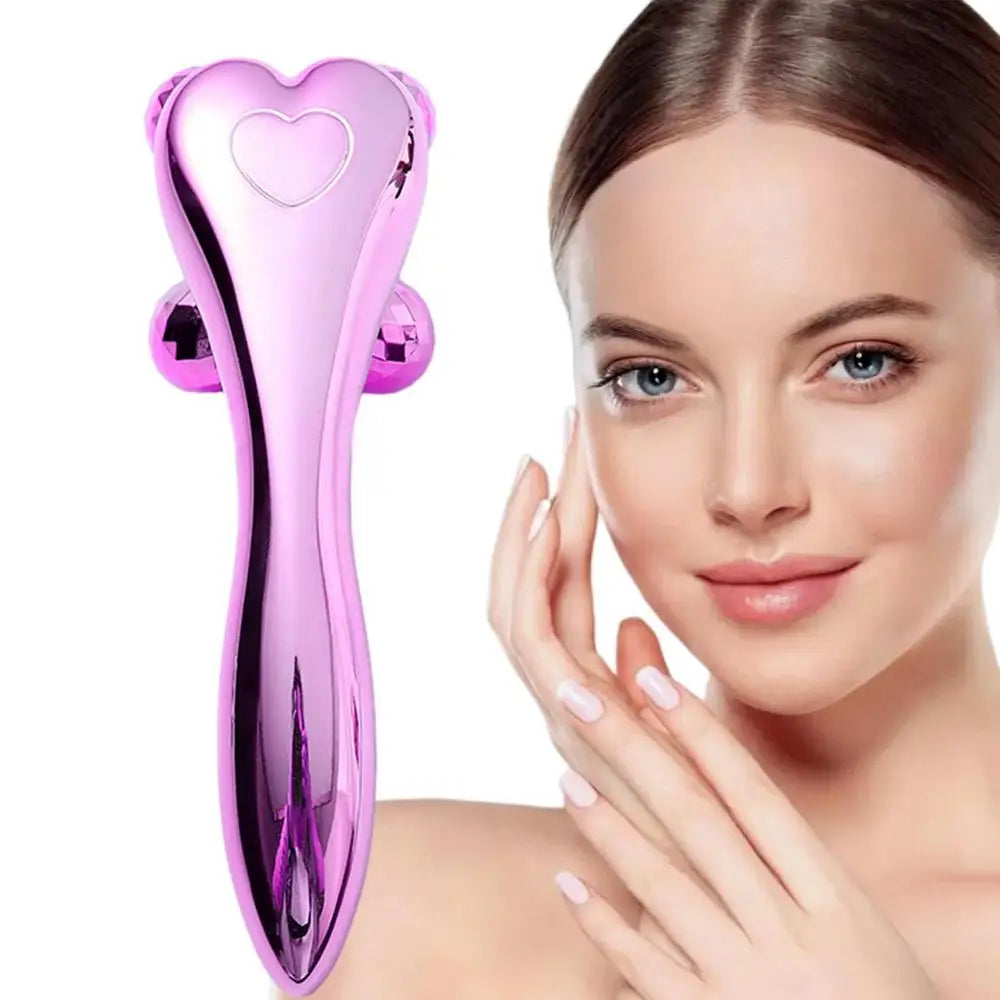 3D Roller Massager 360 Rotate Heads Y Shape Thin Face Shape Massager Lifting Edema Remover